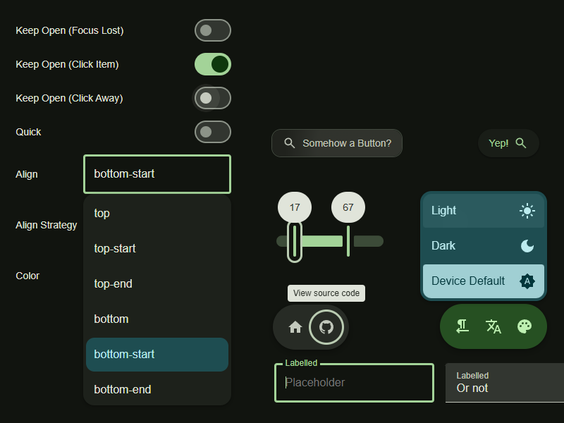 seele components screenshot